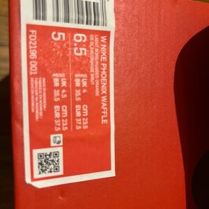 Nike Red Shoe Box with Label